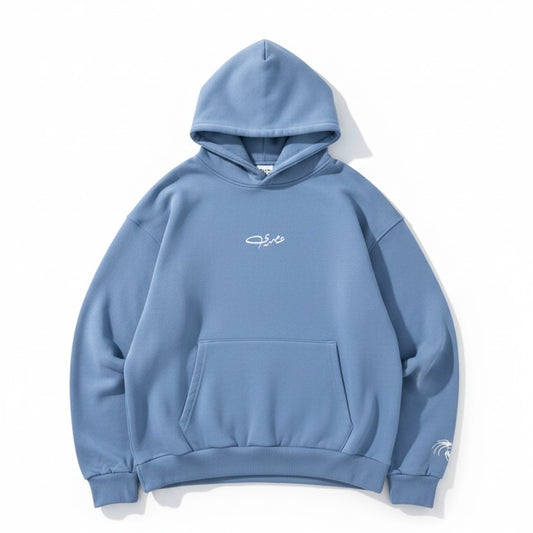 ASRI Carolina Blue 100% Cotton French terry fabric