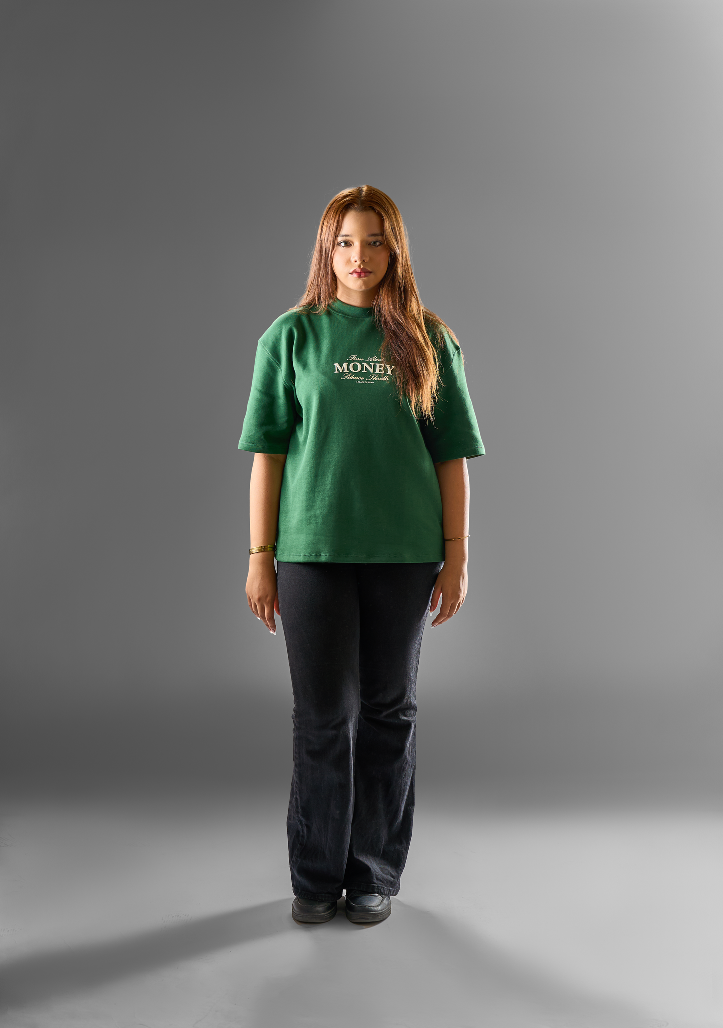 ASRI Green Printed T-shirt (Money)
