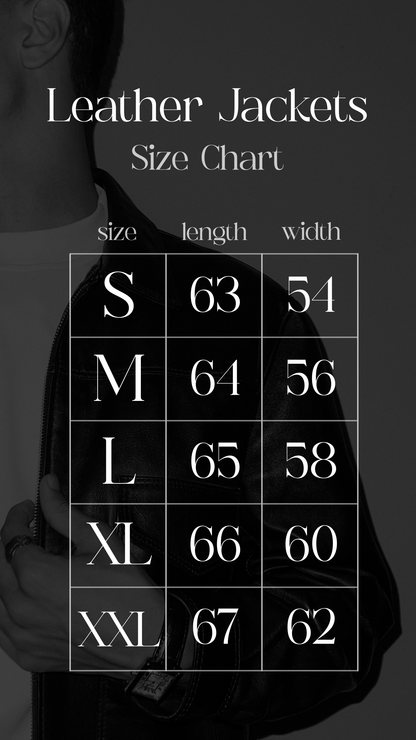 ASRI Genuine Leather Jacket - Clean Minimalist Design